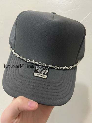 Barbed wire hat chain