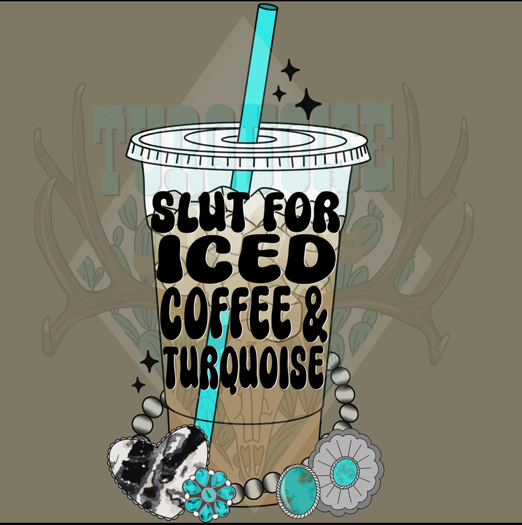 Iced Coffee & Turquoise Design