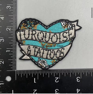 Turq & Tatts Hat Patch