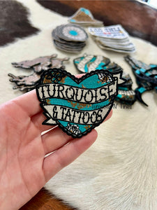 Turq & Tatts Hat Patch