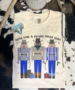 Pearl snap man Tshirt