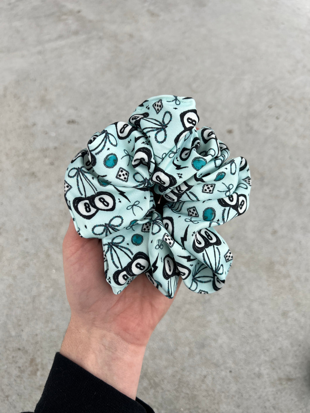 8 Ball Cherry Scrunchie