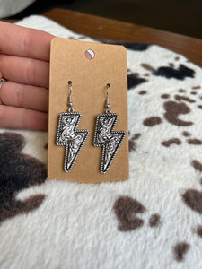 Tooled Bolt Earrings