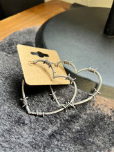 Load image into Gallery viewer, Barbed Heart Earrings