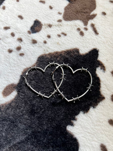 Barbed Heart Earrings