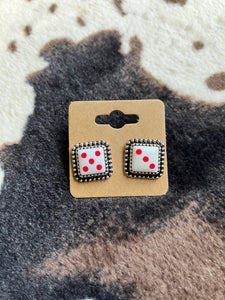 Dice Stud Earrings