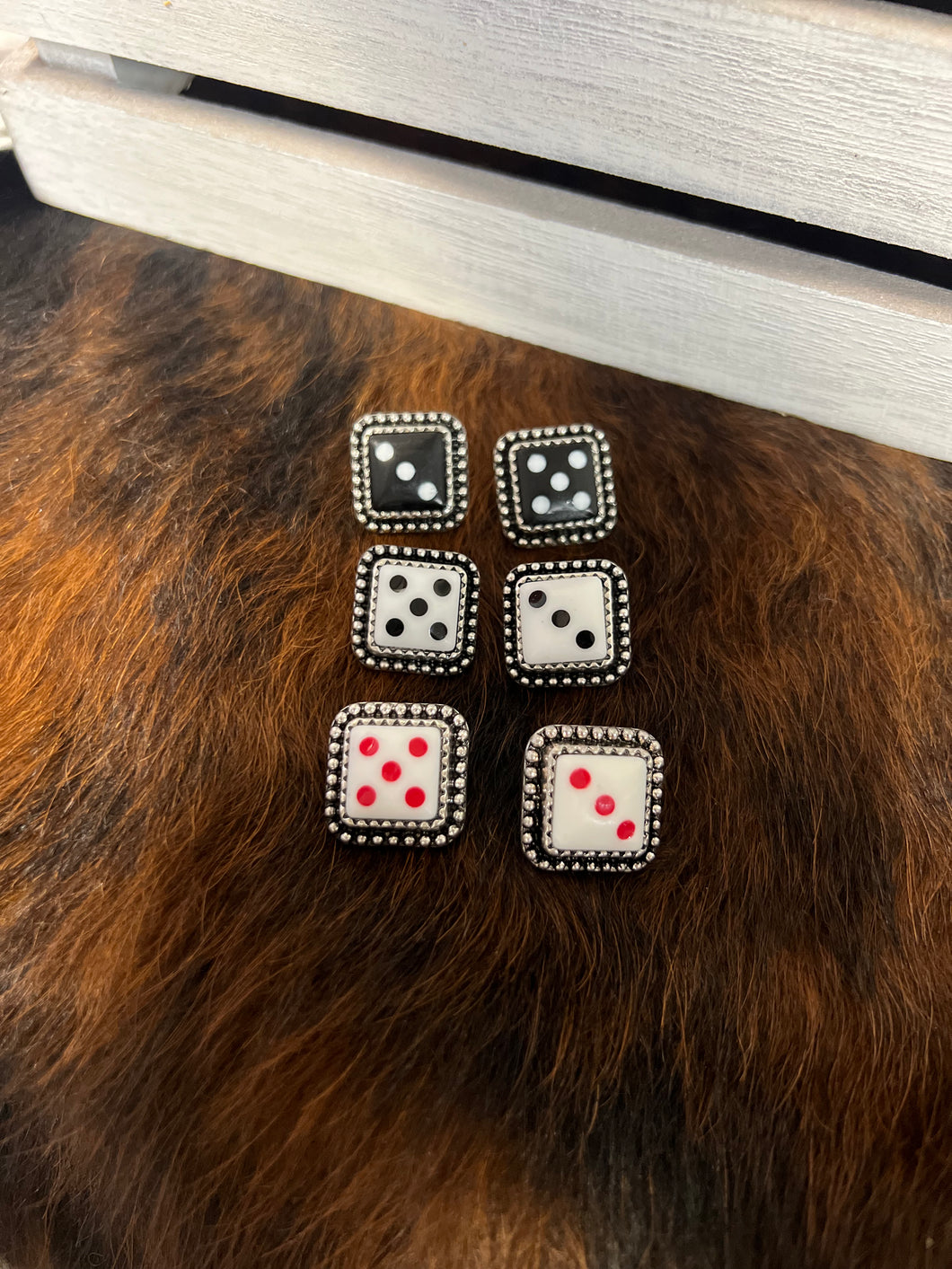 Dice Stud Earrings