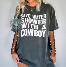Load image into Gallery viewer, Save Water-Blue Collar Tshirt