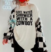 Load image into Gallery viewer, Save Water-Blue Collar Tshirt