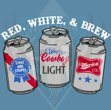 Load image into Gallery viewer, Red White Brew Design