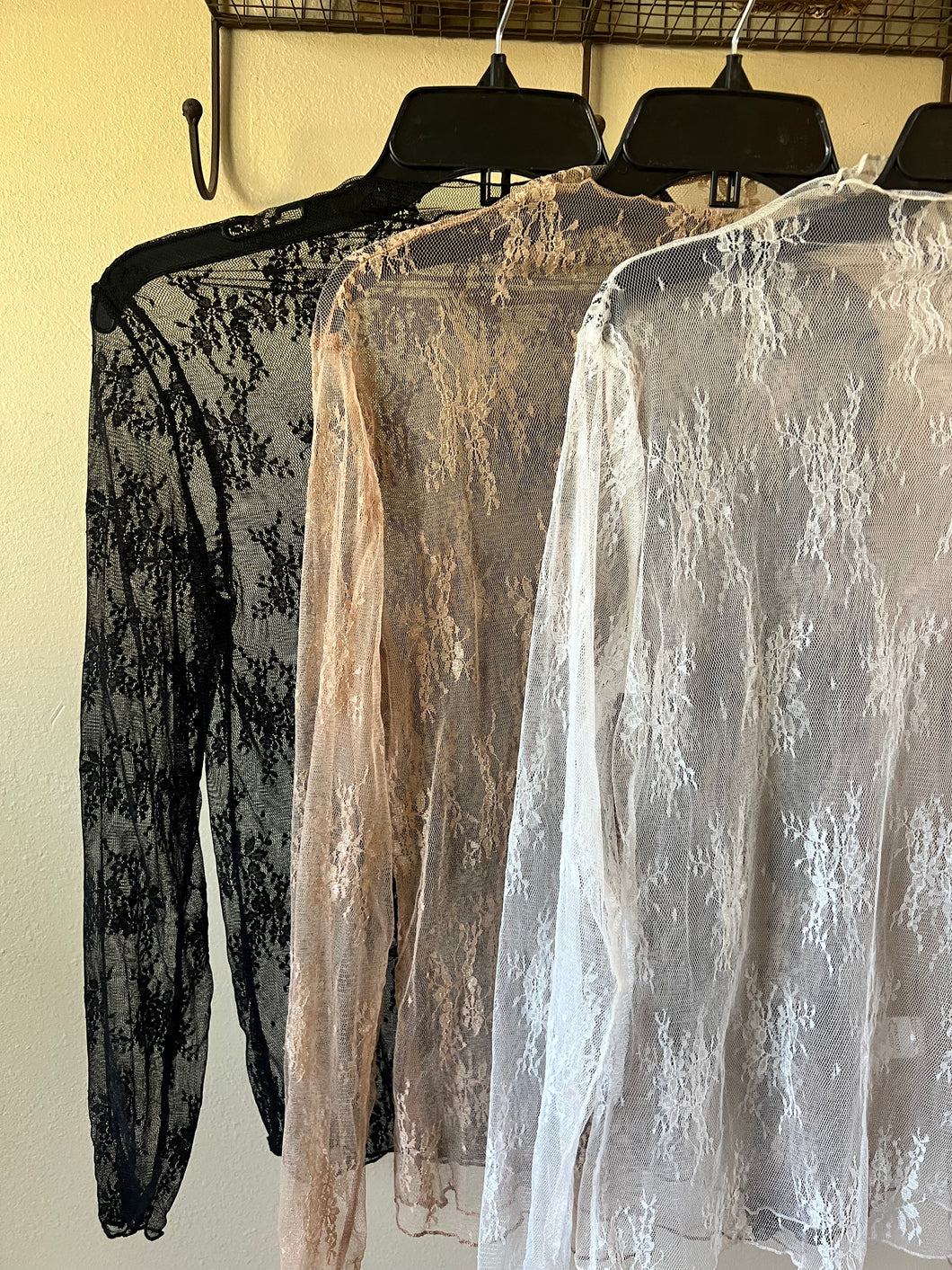 Lacey Mesh layering top