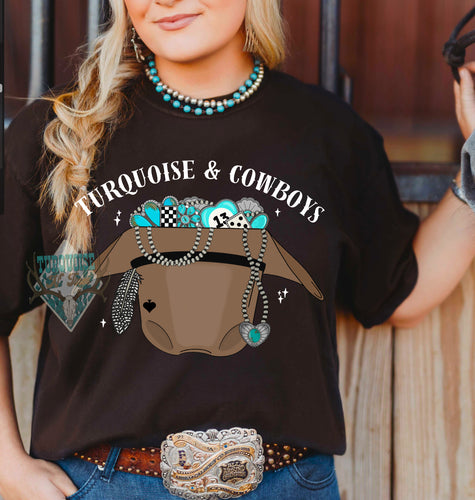 Turquoise & Cowboys Tshirt