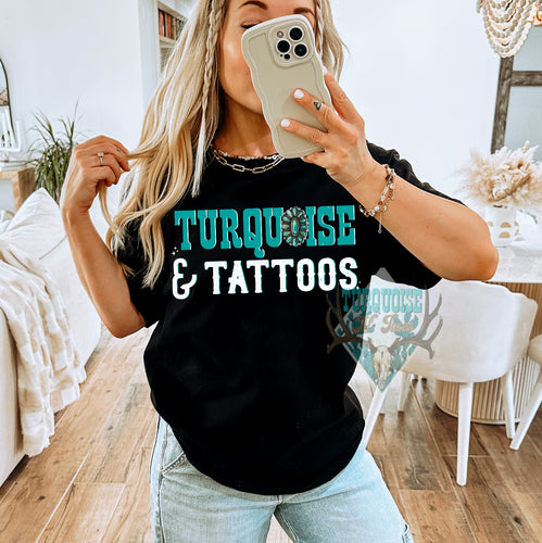 Turquoise & Tattoos Tshirt