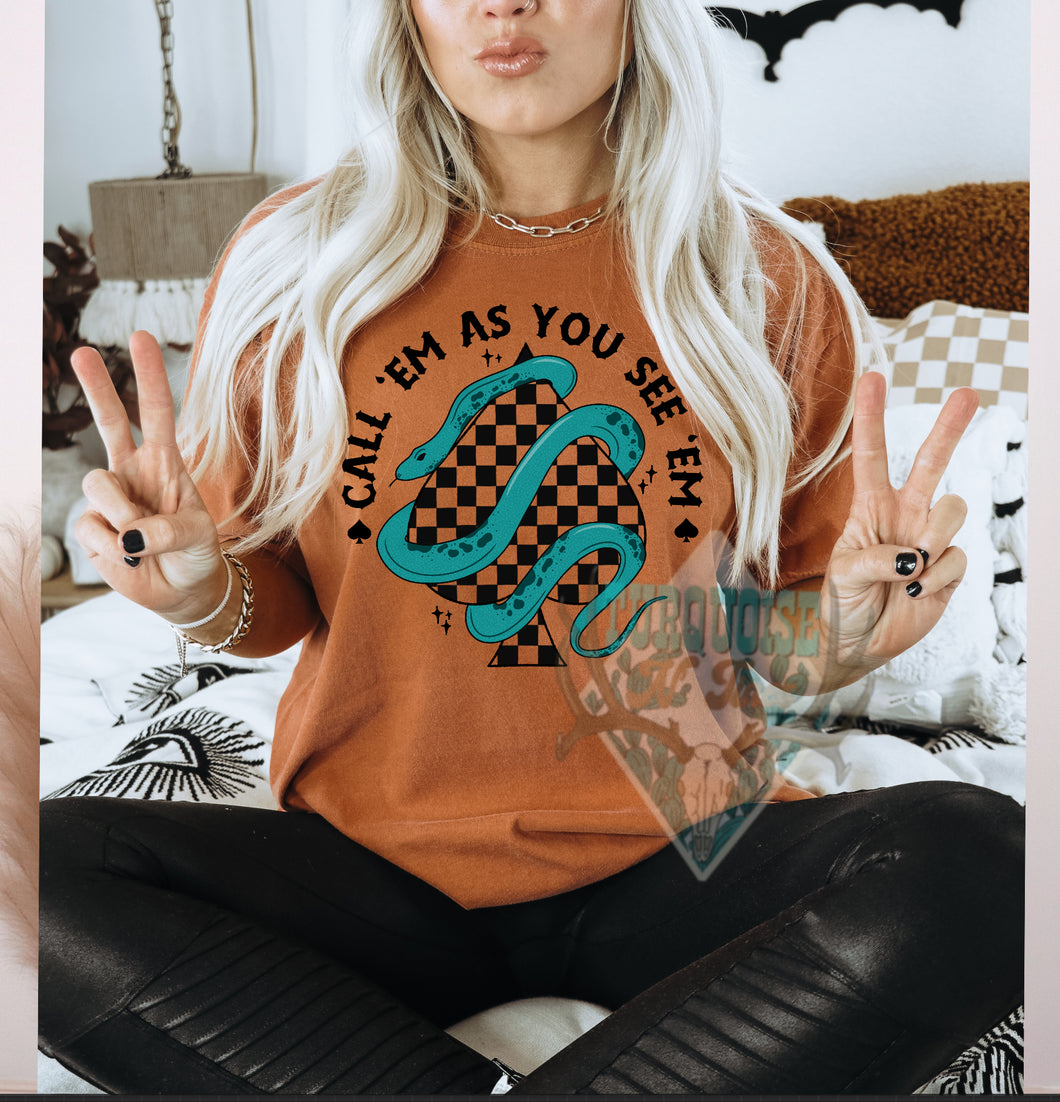 Call Em Graphic T