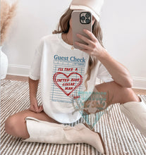 Load image into Gallery viewer, Guest Check Graphic T