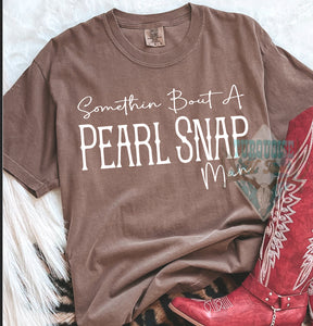 Pearl Snap man Graphic T