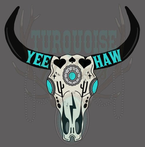Yeehaw Skull PNG