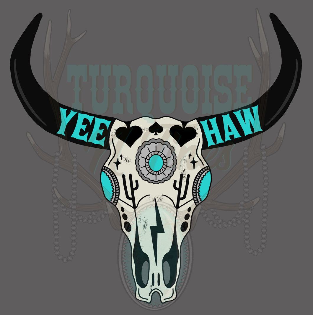 Yeehaw Skull PNG