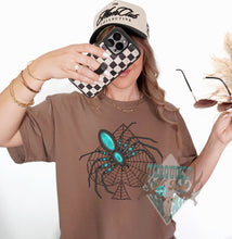Load image into Gallery viewer, Turquoise Widow Tshirt