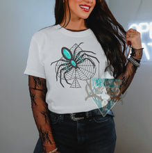 Load image into Gallery viewer, Turquoise Widow Tshirt