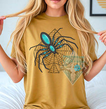 Load image into Gallery viewer, Turquoise Widow Tshirt