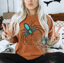 Load image into Gallery viewer, Turquoise Widow Tshirt