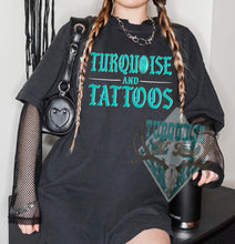 Load image into Gallery viewer, Turq &amp; Tatts Graphic T