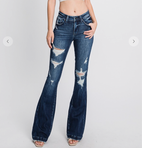 Mid Rise Flares-Size 0/24